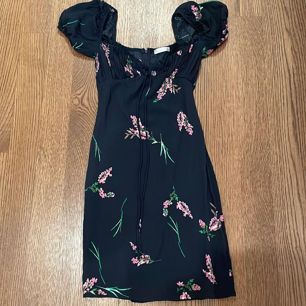 Mixology W.A.P.G Floral Lace Bustier Mini Dress